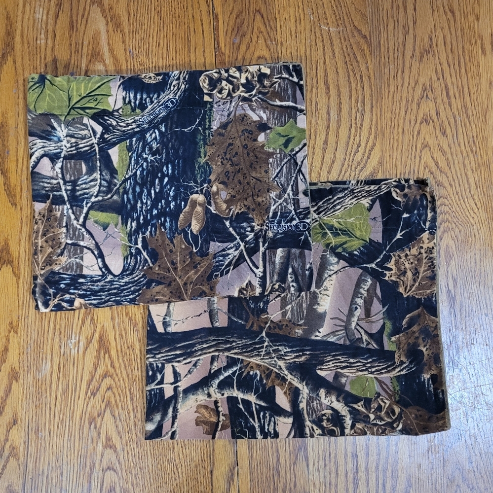 Seclusion 3D Standard Camouflage Pillow Shams Set of 2